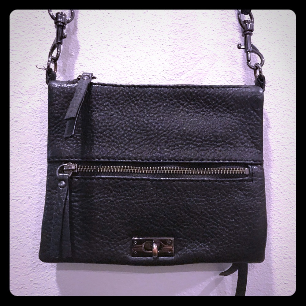 J.crew black over the shoulder purse